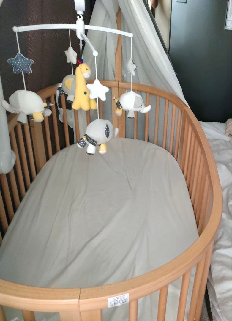 【STOKKE】スリーピー ベッド + マットレスナチュラル（ 新生児〜5歳）