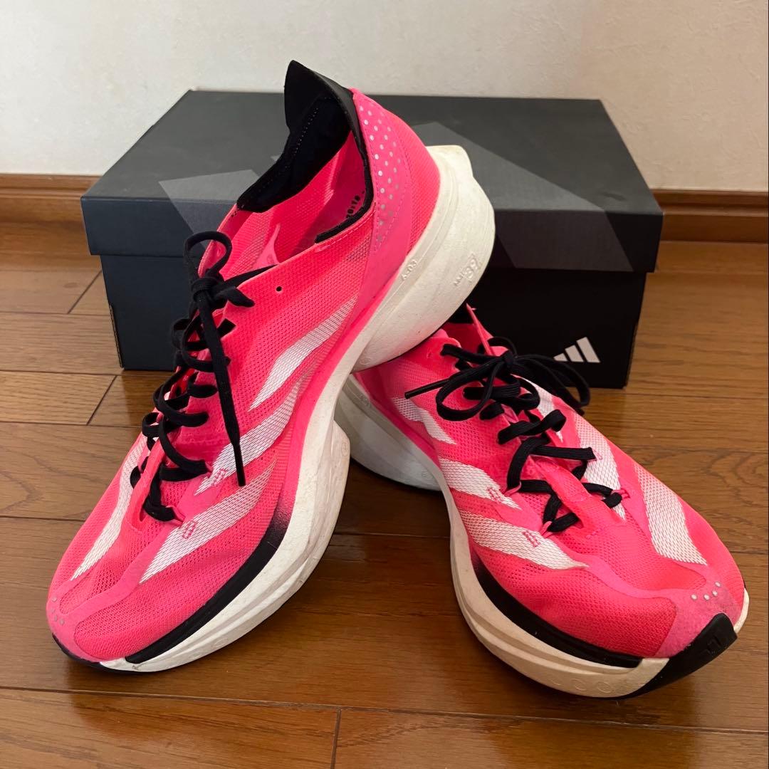 【美品】adidas ADIZERO PRO 3 26.0cm ピンク