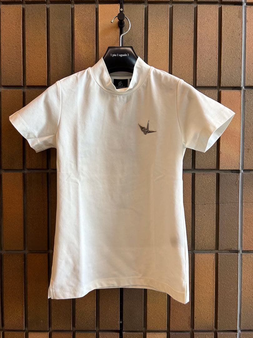 1PIU1UGUALE3 GOLF レディース モックネック 白 GST215