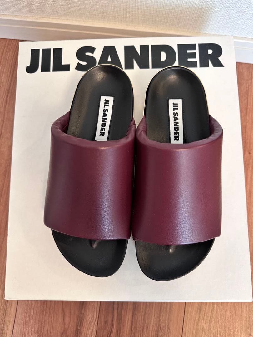 ジルサンダー　JIL SANDER ボルドー　サンダル