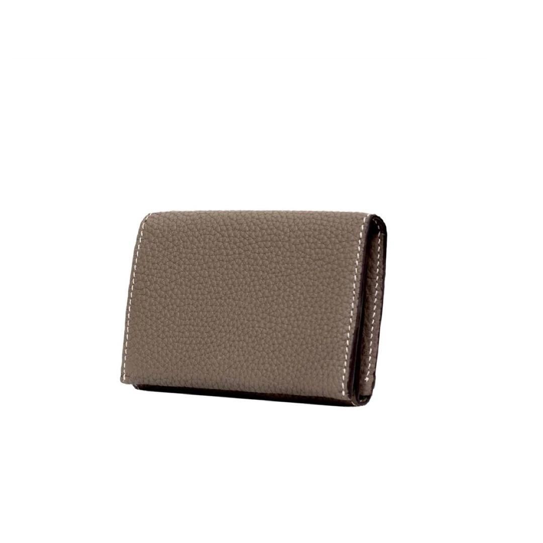 美品 ボナベンチュラ ビジネスカードケース シュリンクレザー 名刺入れ ケース