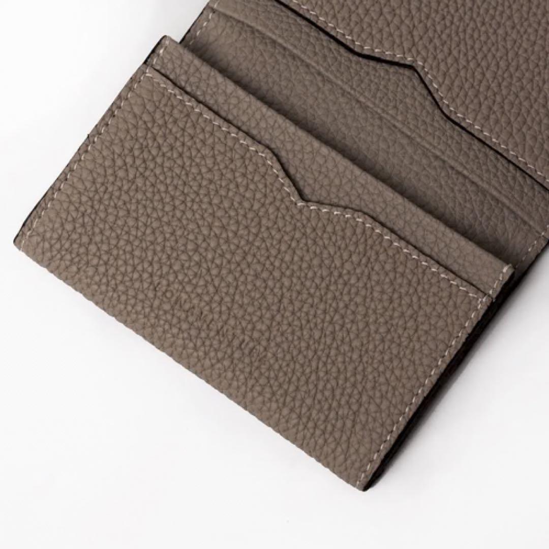 美品 ボナベンチュラ ビジネスカードケース シュリンクレザー 名刺入れ ケース