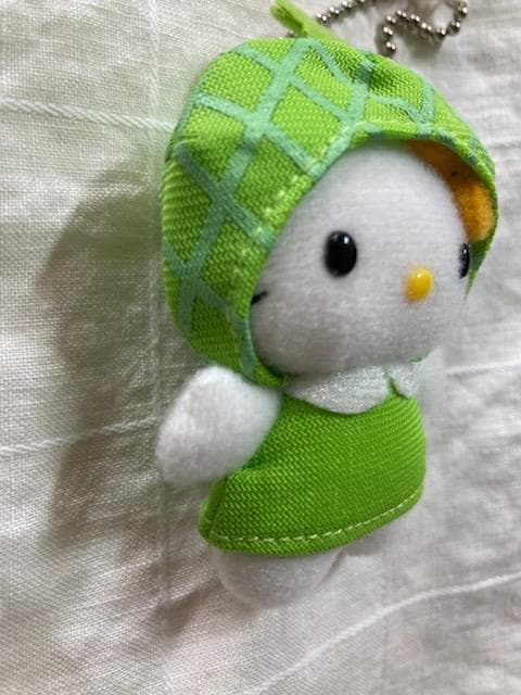h*K様 【タグ付き・美品】サンリオハローキティ メロン帽子キーホルダー2004