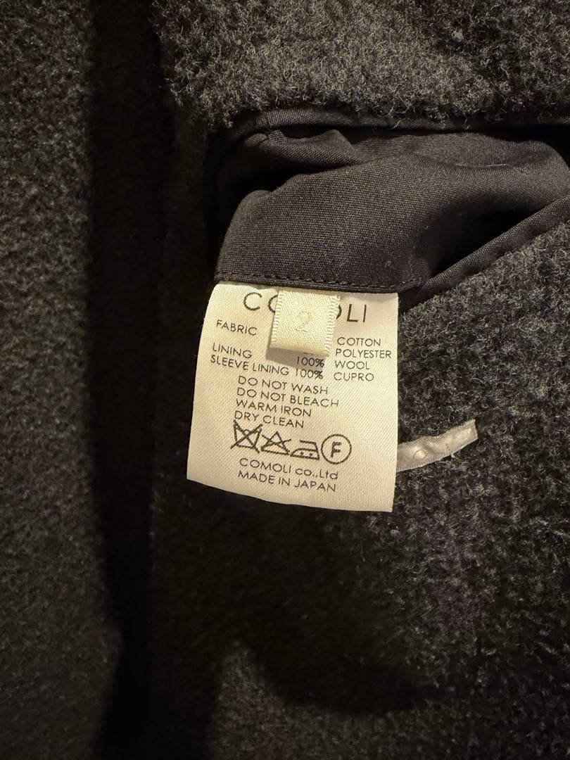 COMOLI フーデットコート　モッズコート　サイズ2