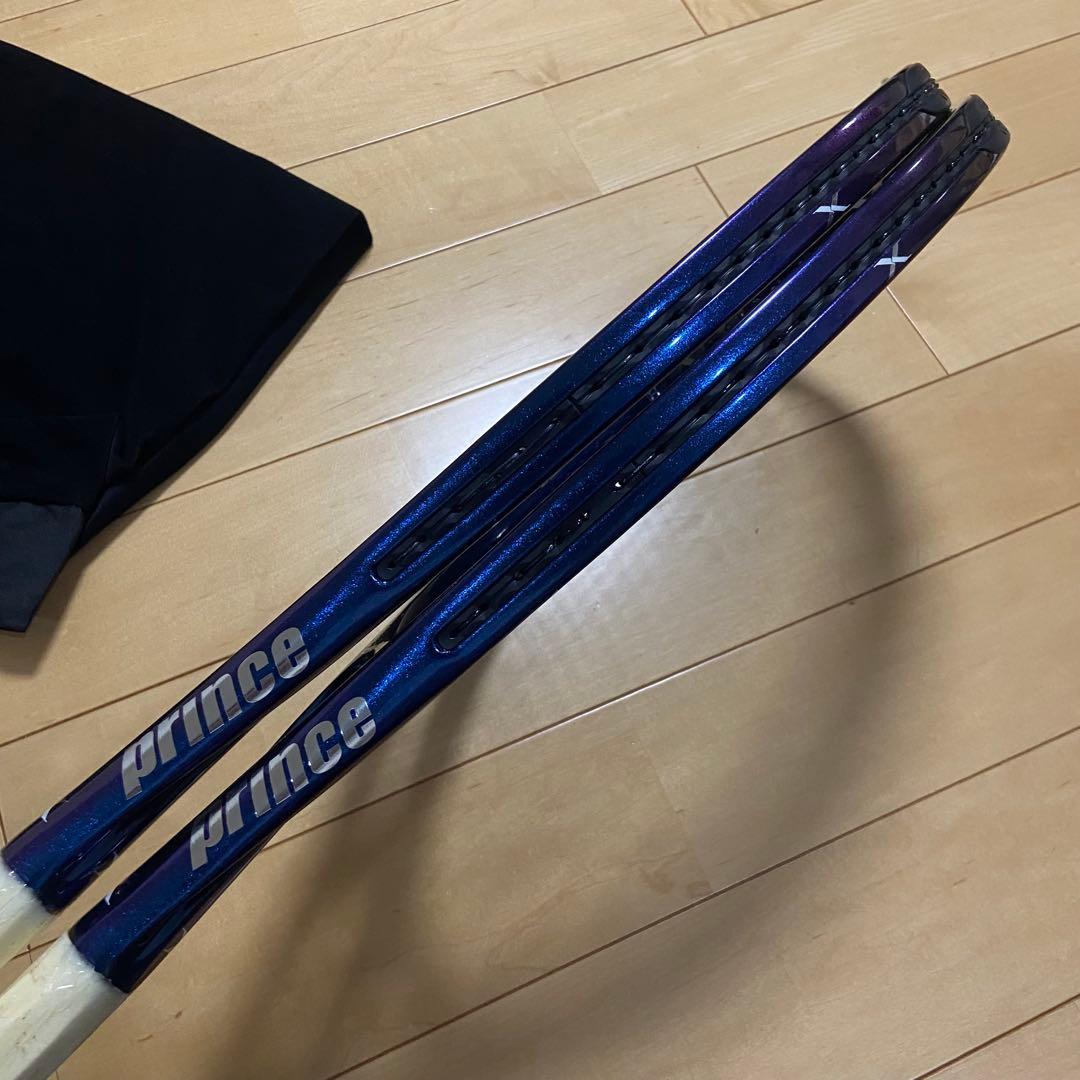 prince x 100 2本セット マッチペア　スペック計測済