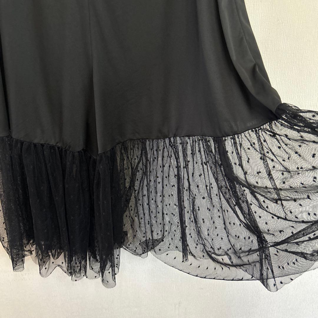 [専用です] ビアズリー　レース裾付きチュールレイヤーパンツ