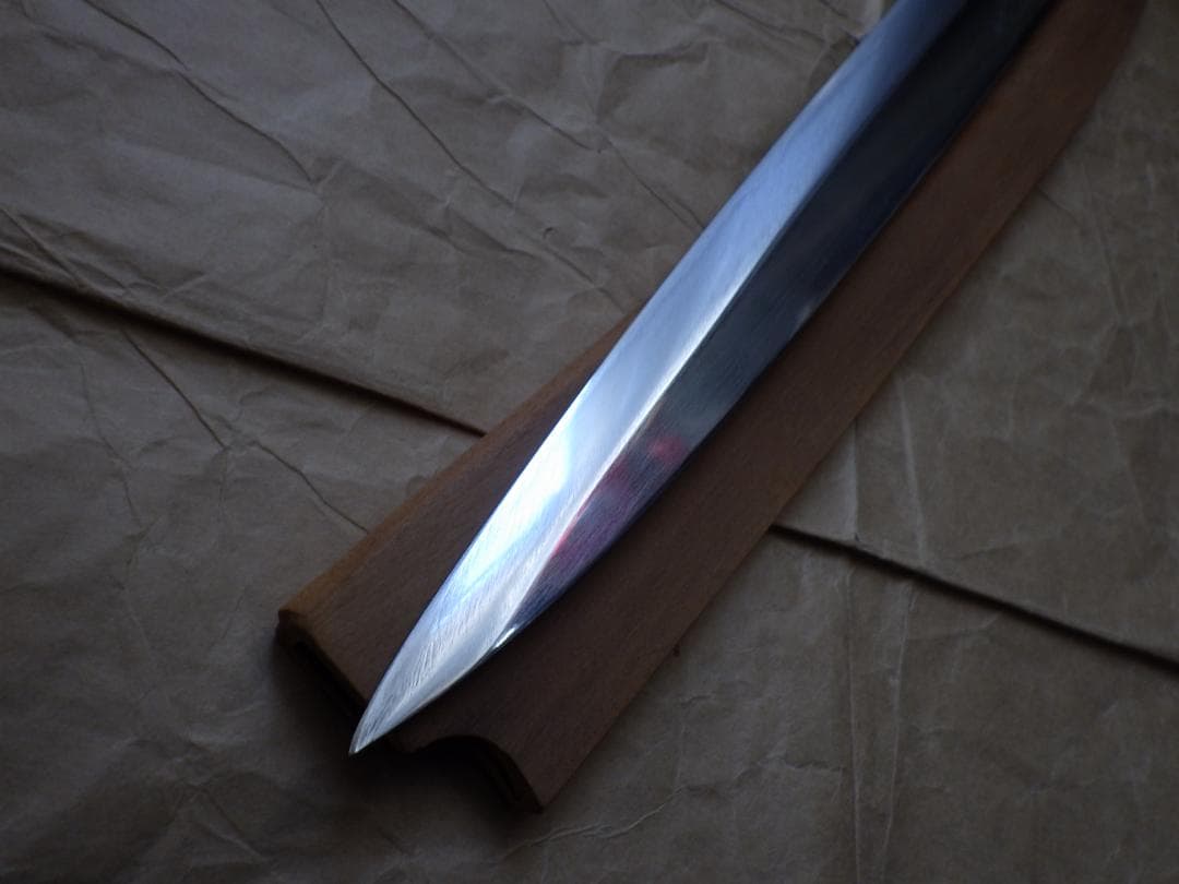 正本★柳刃刺身包丁・水焼★人工象牙八角柄★鞘付属★