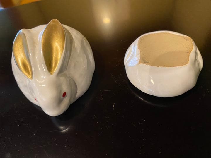 茶道具　うさぎ　香合