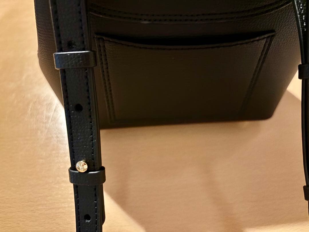 最終お値下げ！POLENE 黒 レザー ミニバッグお値下げ