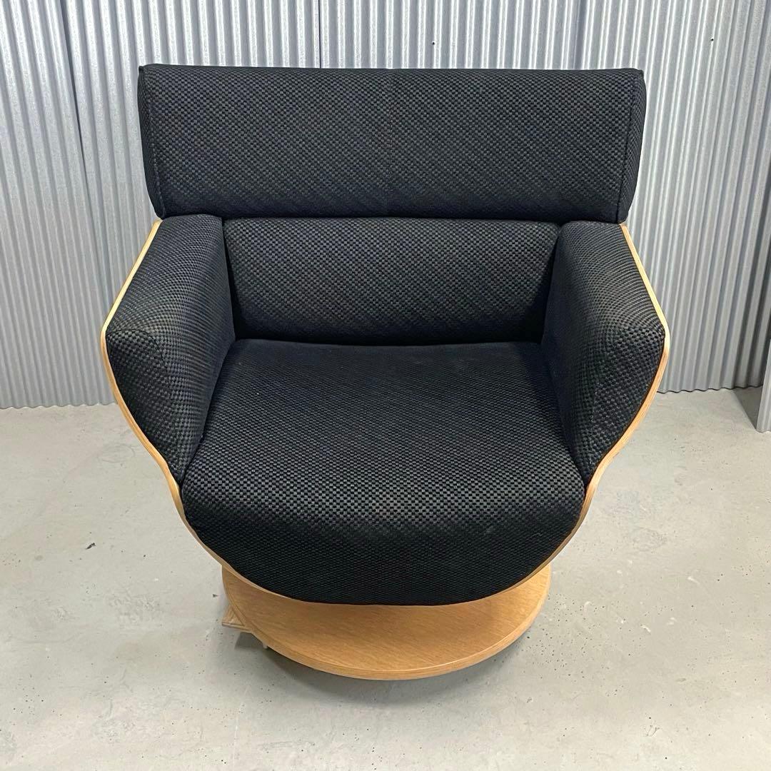 【冨士ファニチア】 Tapio タピオ　パーソナルチェア 回転式 木製フレーム