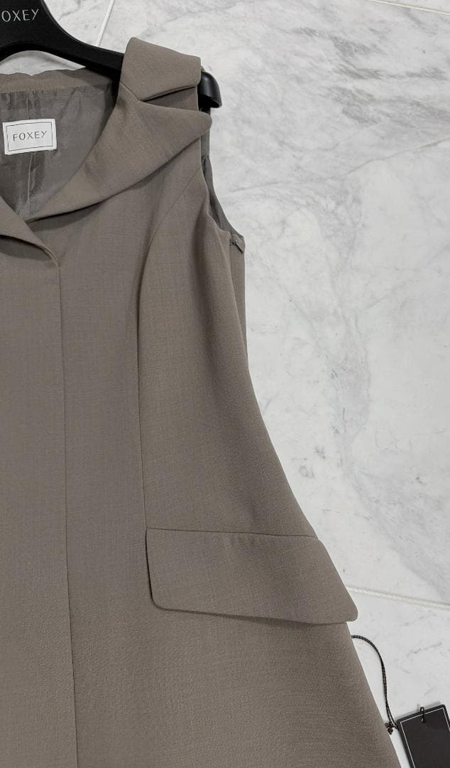 極美品★FOXEY/フォクシー ワンピース ドレス レディテイラード 38