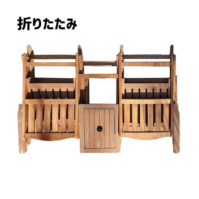 【中古】テーブルチェアセット・2人掛け用・パラソル使用可【引き取り可】