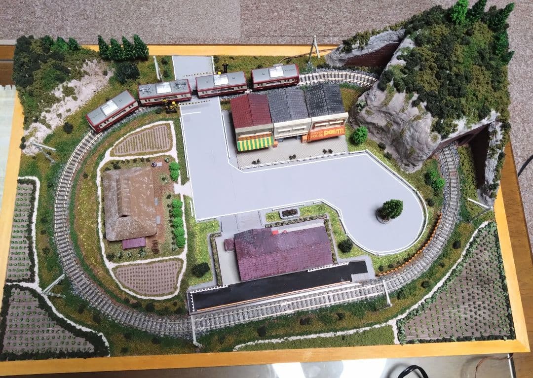 Nゲージ 鉄道模型ジオラマ　A2サイズ