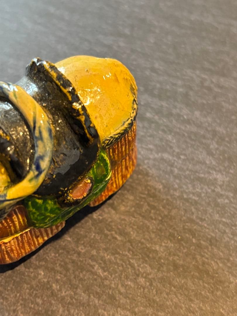 後楽園焼　香合　馬　三代目波石作