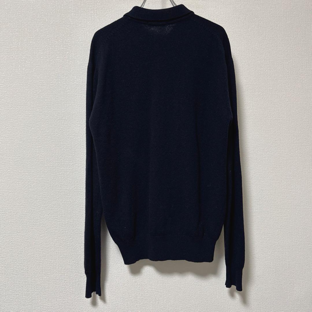初期 デカオム COMME des GARÇONS HOMME ニットポロ 紺