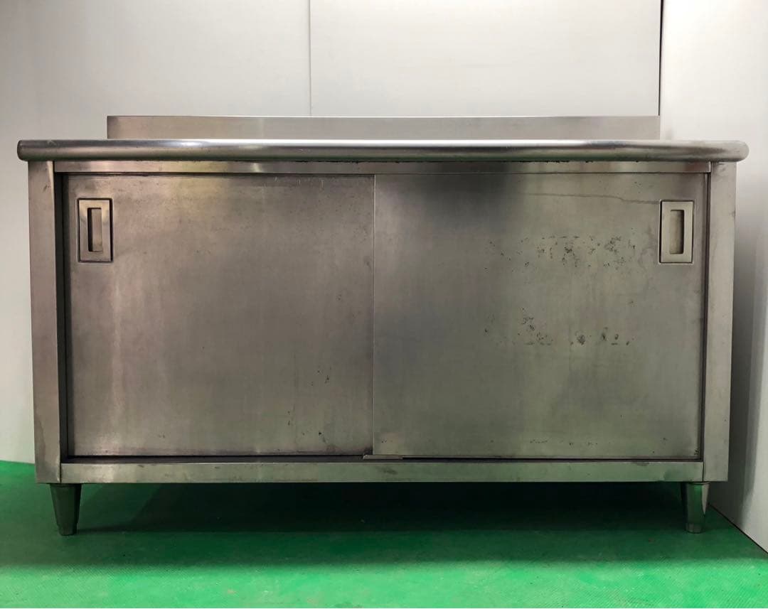 ☆地域限定送料無料☆工場整備品　キャビネットテーブル　幅1400 業務用