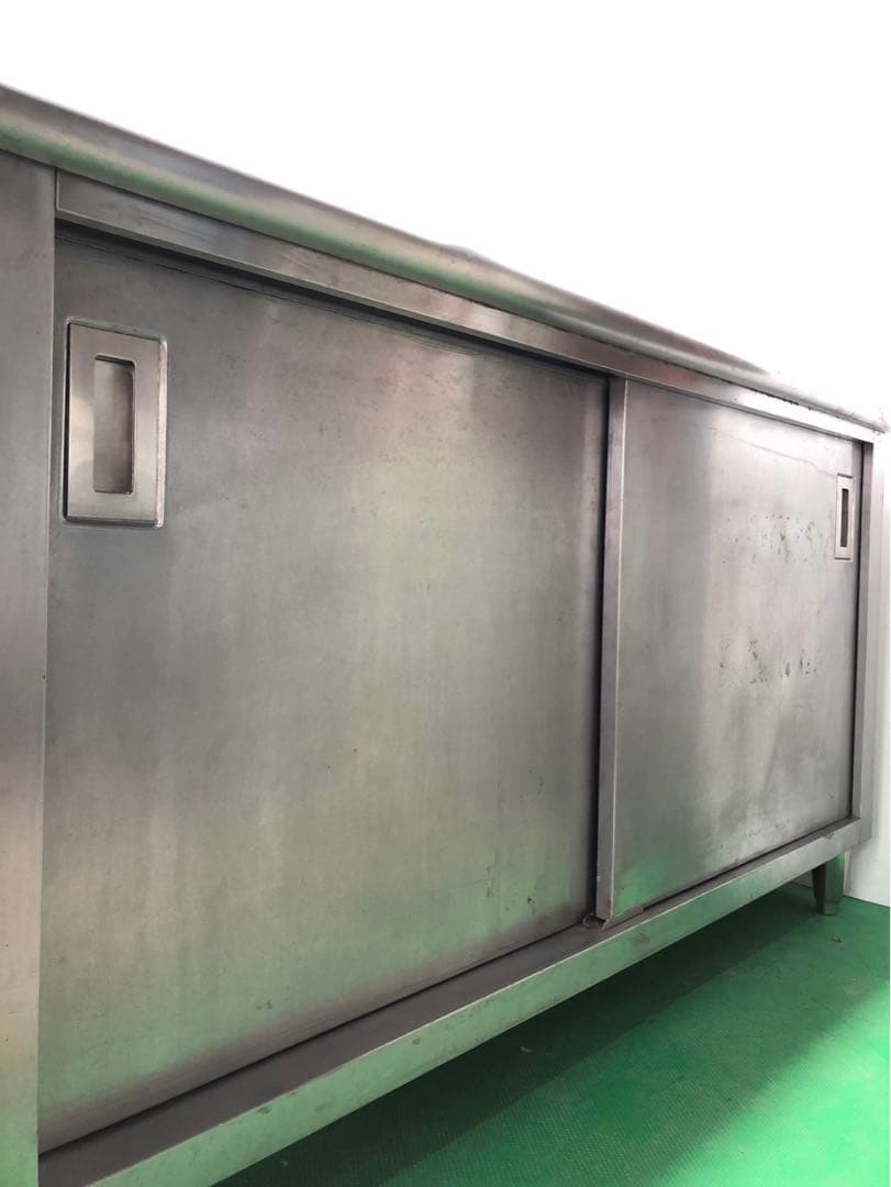 ☆地域限定送料無料☆工場整備品　キャビネットテーブル　幅1400 業務用