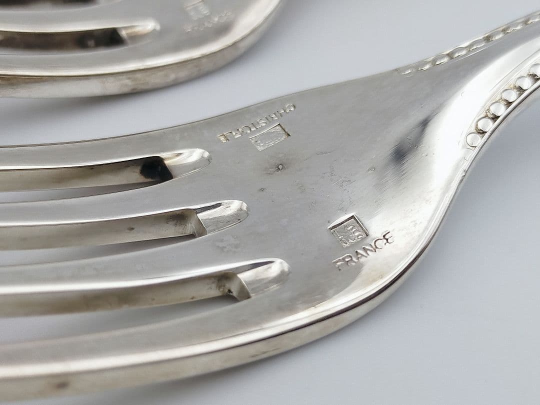 【レア】クリストフル　パール　スプーン・フォーク・ナイフ各２セット　箱付