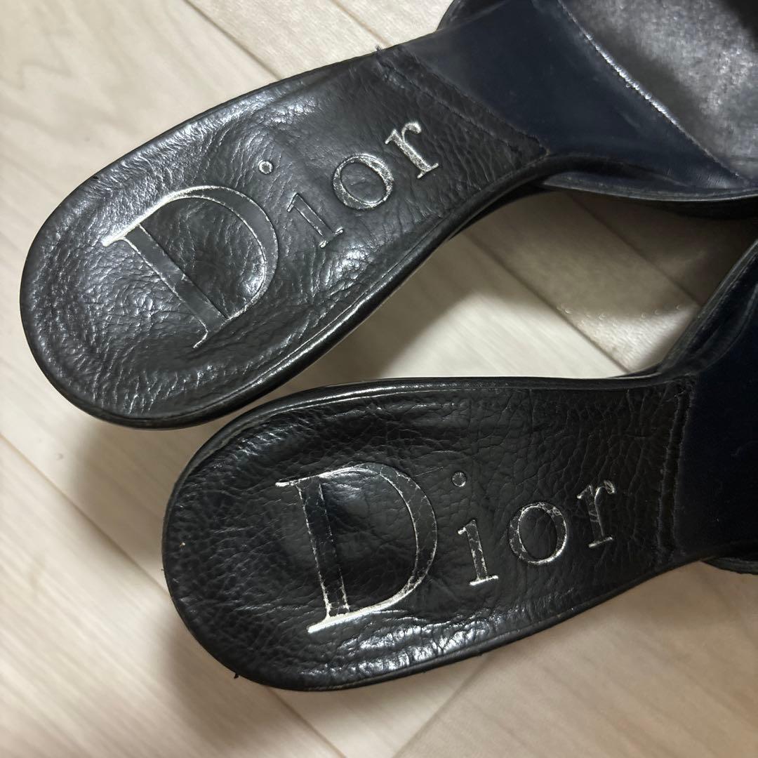 Dior ♡美品♡ブラック ミュール ポインテッドトゥ