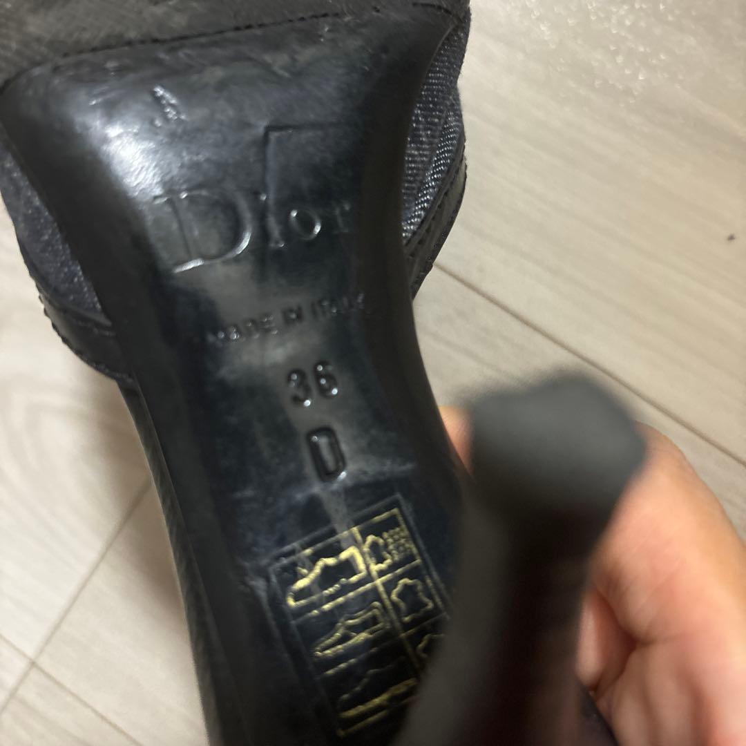 Dior ♡美品♡ブラック ミュール ポインテッドトゥ