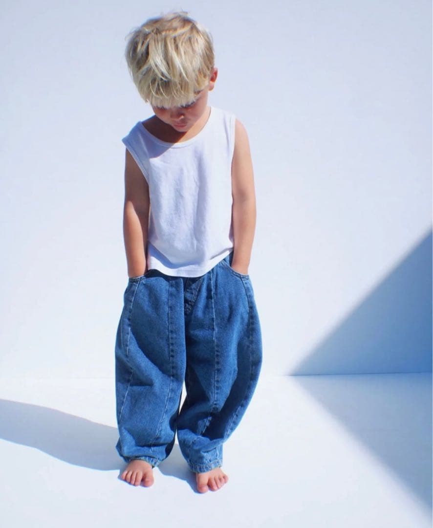 ボトムス・スパッツ ZIGGY ZAZA suki denim jean blue 3-5y