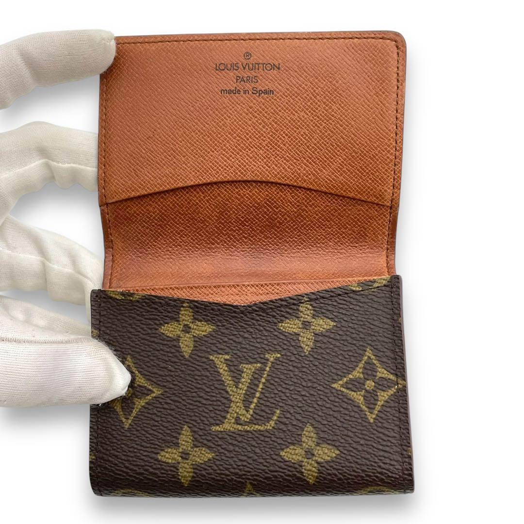 ルイヴィトン カードケース 名刺入れ モノグラム ブラウン 茶 アンヴェロップ