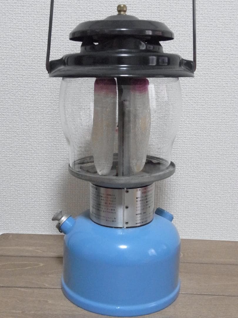 Coleman model295 ガソリンランタン 塗替え品 ケース付
