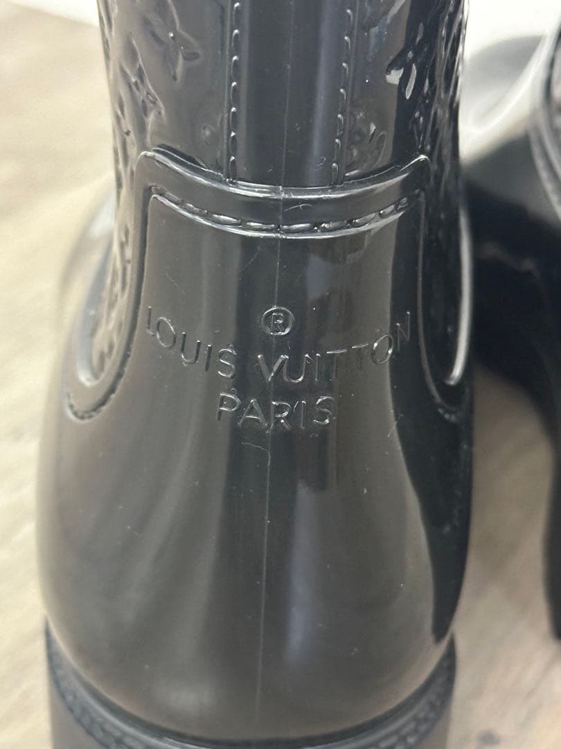 美品！Louis Vuitton ブラック ラバーブーツ　レインブーツ