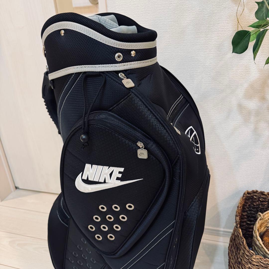 NIKE ナイキゴルフ キャディバッグ9型6分割 ブラック 軽量