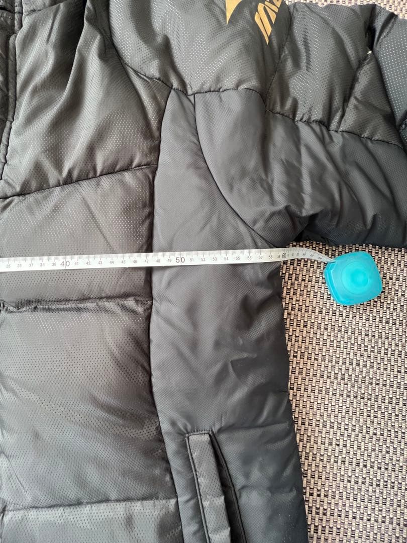 Mizuno ベンチコート ブラック ゴールド刺繍