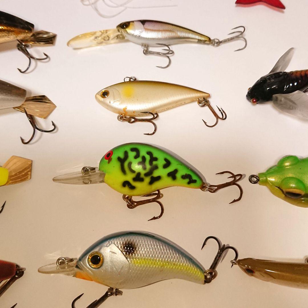 ブラックバス用ルアーまとめ売り へドン、メガバス他 ◎ルアーボックス付き