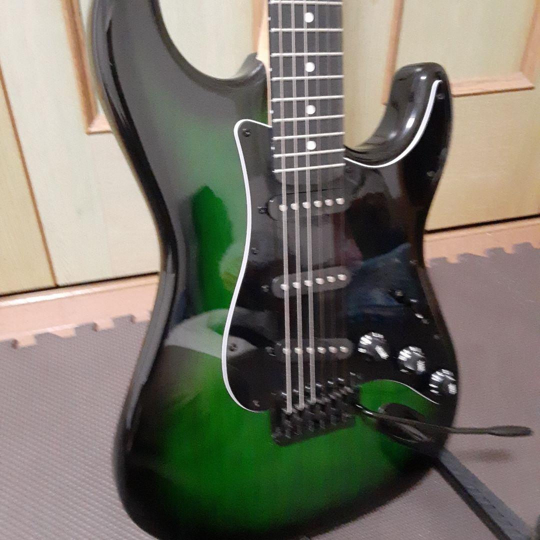 美品　SELDER グラデーショングリーン エレキギター