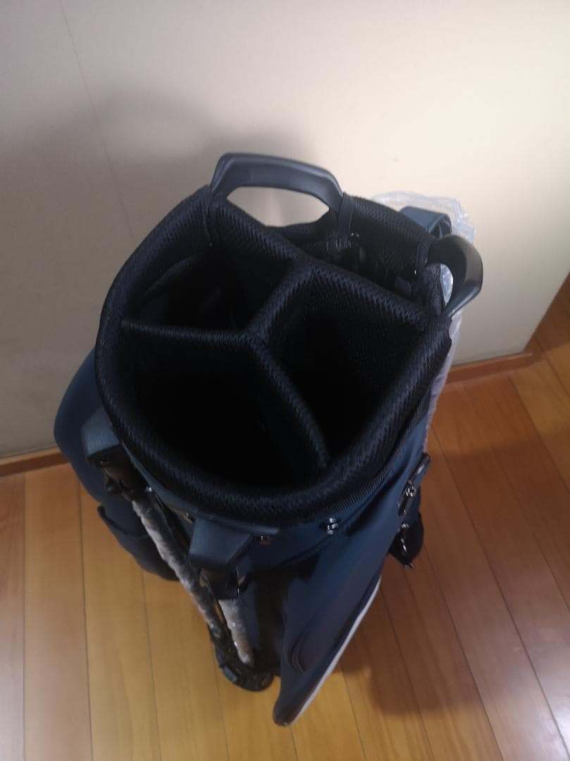 希少 新品 未使用 三浦技研 キャディバッグ スタンドバッグ 9型 紺