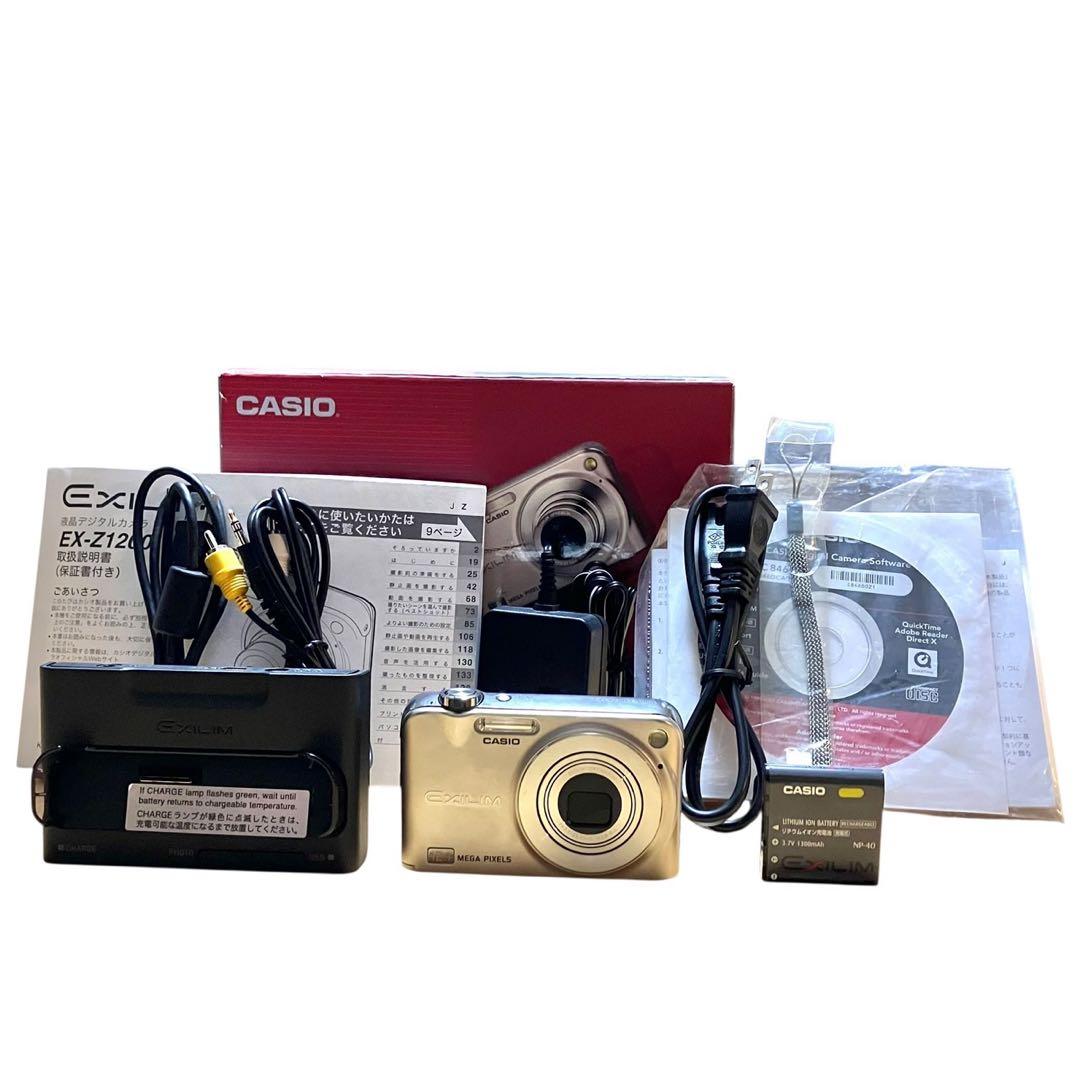 【美品/付属品完備】CASIO EXILIM EX-Z1200 デジカメ 動作品