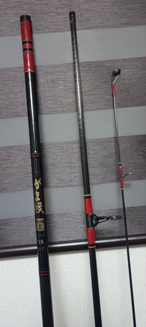 がまかつ がま投 マークⅡ ゴールド 25号 4m 3本継ぎ投げ竿