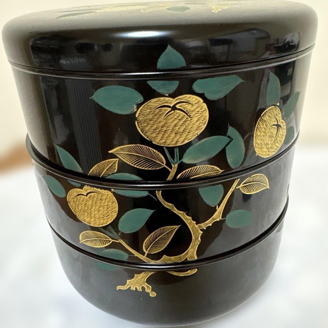 アソベ光石謹製　沈金橘花　丸重　未使用