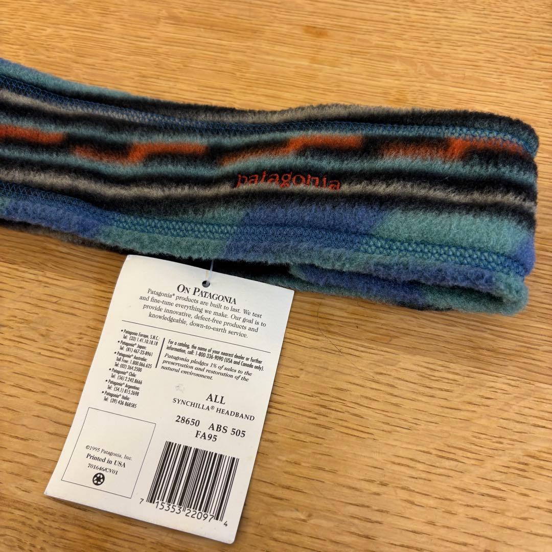 未使用品　パダゴニア　シンチラヘッドバンド　希少　FA95