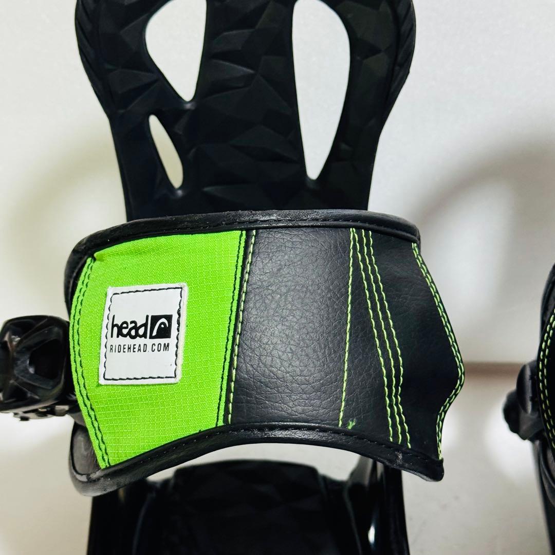 mサイズHead スノーボードビンディング ブラック/グリーン