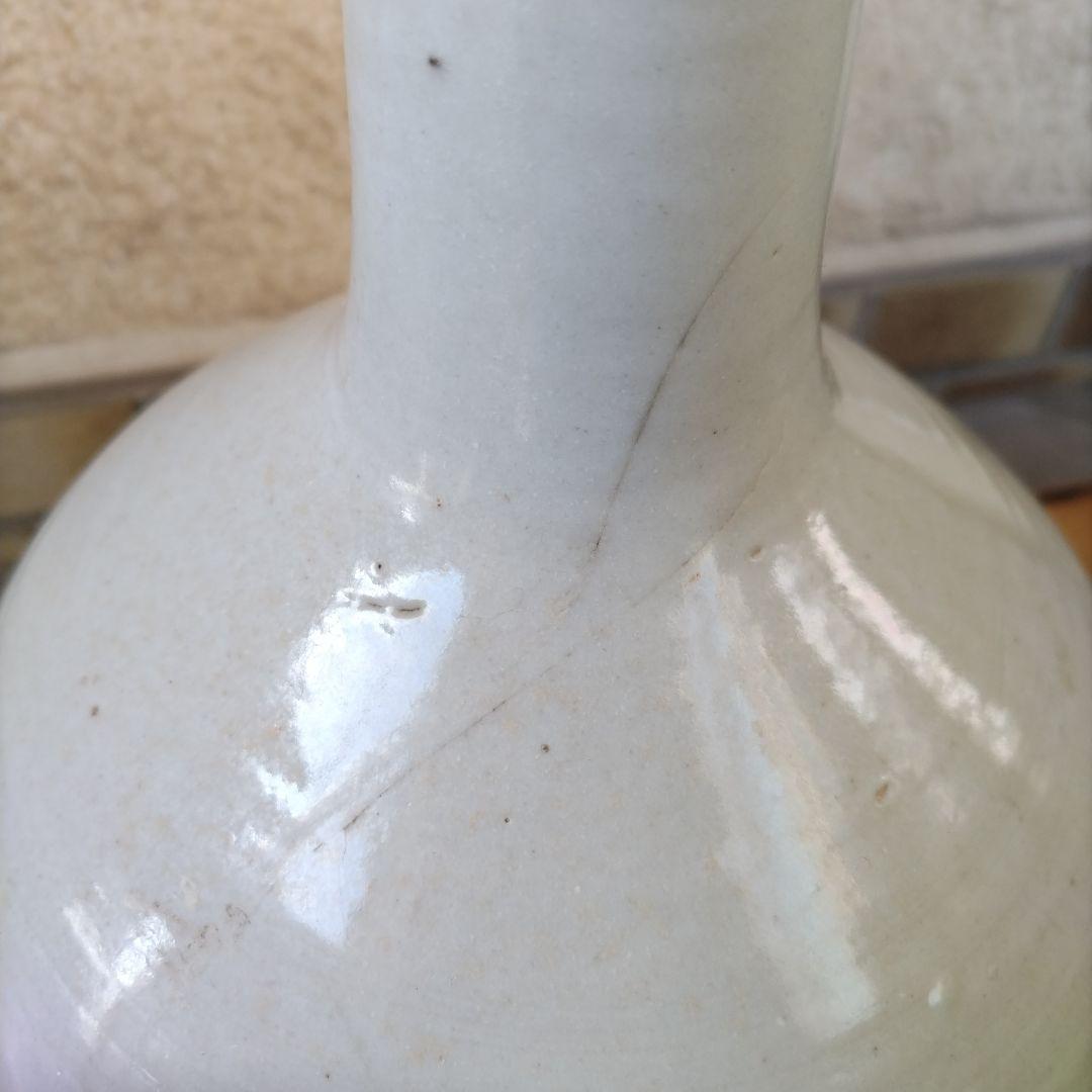 古伊万里の白磁の大徳利 江戸後期～幕末