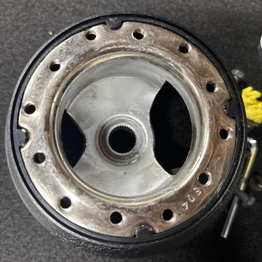 H１９年式スバルサンバーブラック ステアリングハブ アルミ製