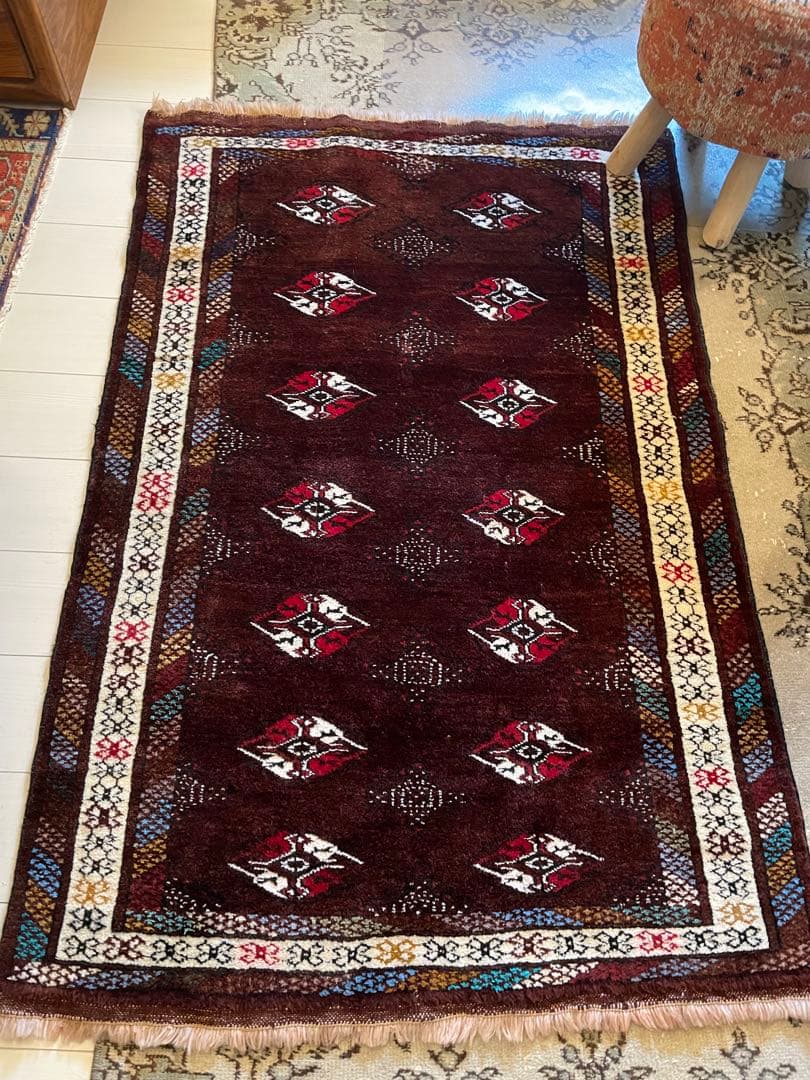 ヴィンテージラグ トルクメン　 約147cm×100cm