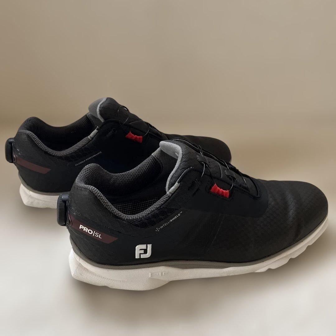 美品フットジョイfootjoyスパイクレスゴルフシューズ BOA 26.5cm黒