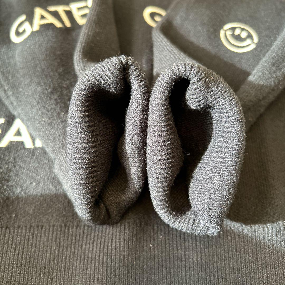 美品✨PEARLY GATES ネイビー ロゴセーター 総柄 ブラック サイズ0