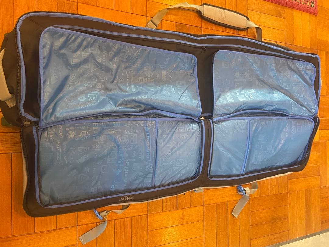 Burton ボードケース 156cmホイール付き グレー/ブラック美中古