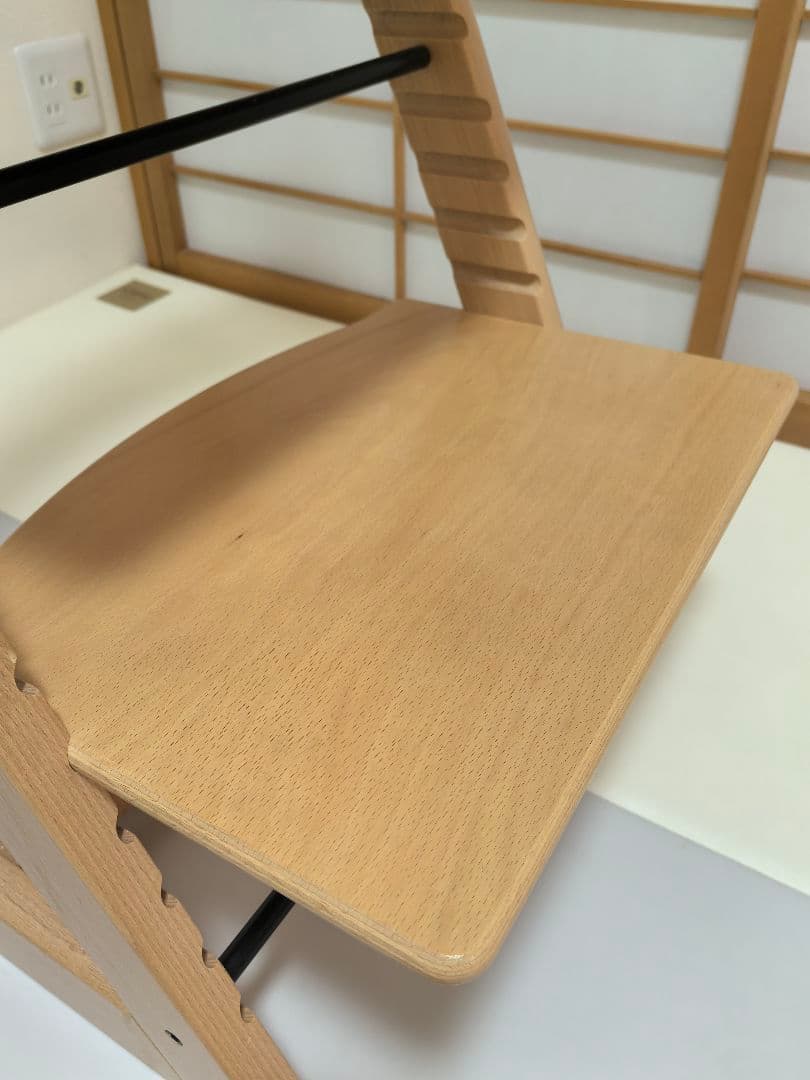 美品 ストッケ トリップトラップ ナチュラル シリアル4 ベビーセット付き