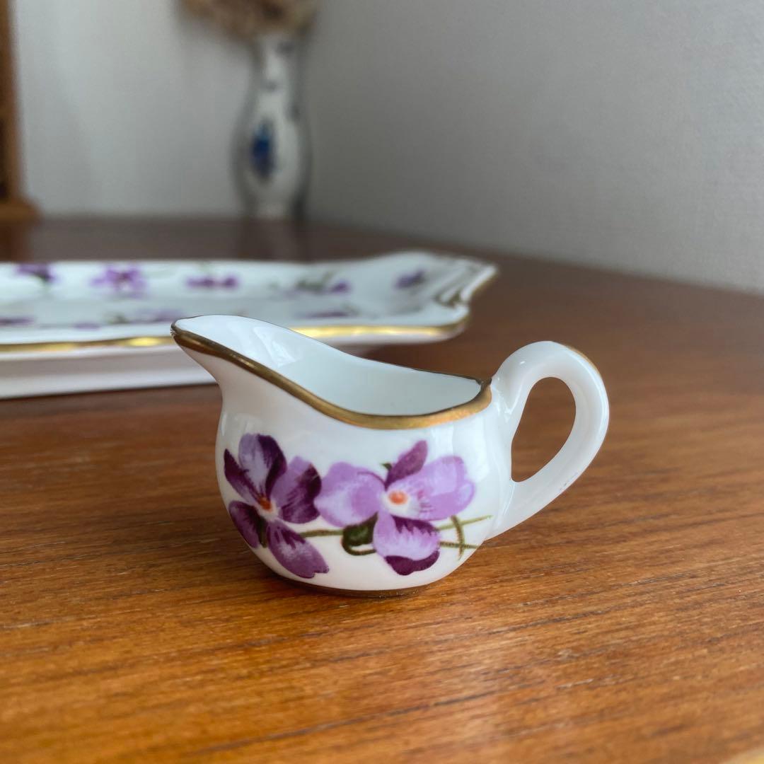 ハマースレイ ヴィクトリアン　バイオレット　ミニチュア　ティーセット