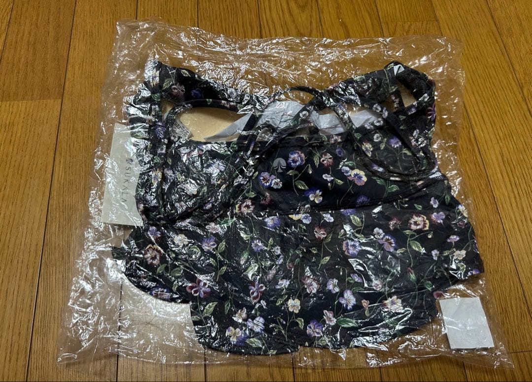 【新品・未使用】SUKALAスプリングフラワーフレアブラトップパンジー　M
