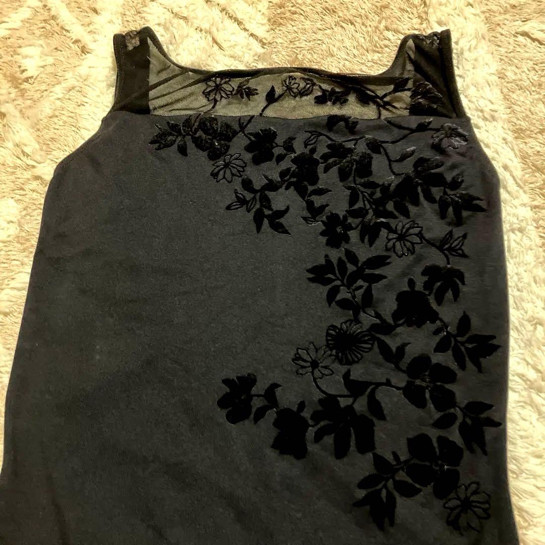 【バレエローザ】ブラック花柄レオタード&スカート