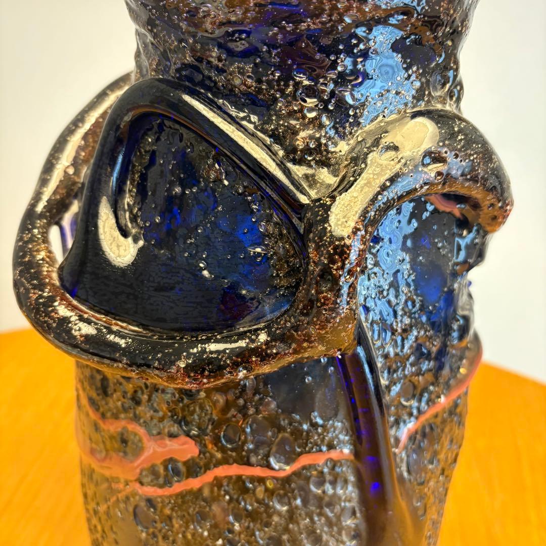 稲嶺盛吉　紅珊瑚　花瓶