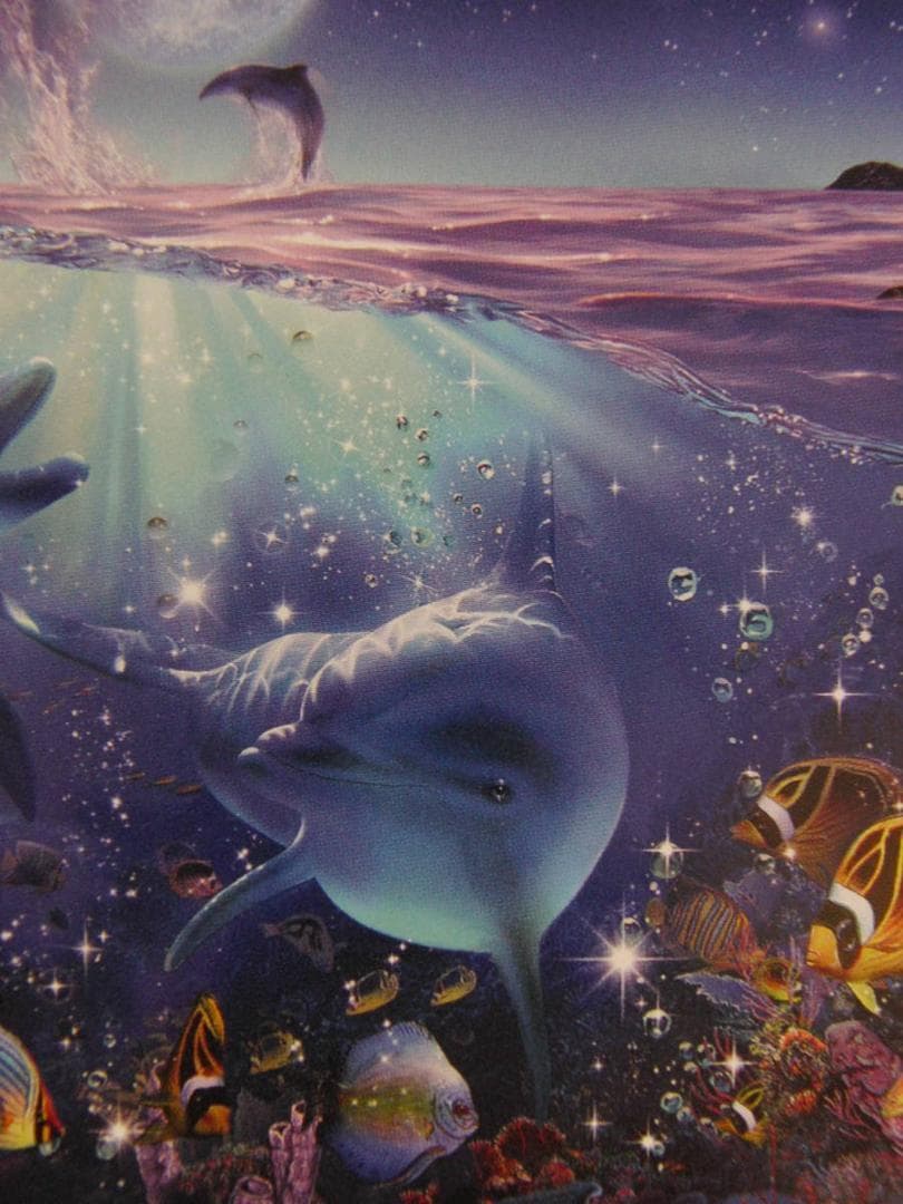 クリスチャン・ラッセン、【ウィッシュオンアスター】、希少な額装用画集より